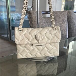 Kurt Geiger Cream Quilted 2 way bag.